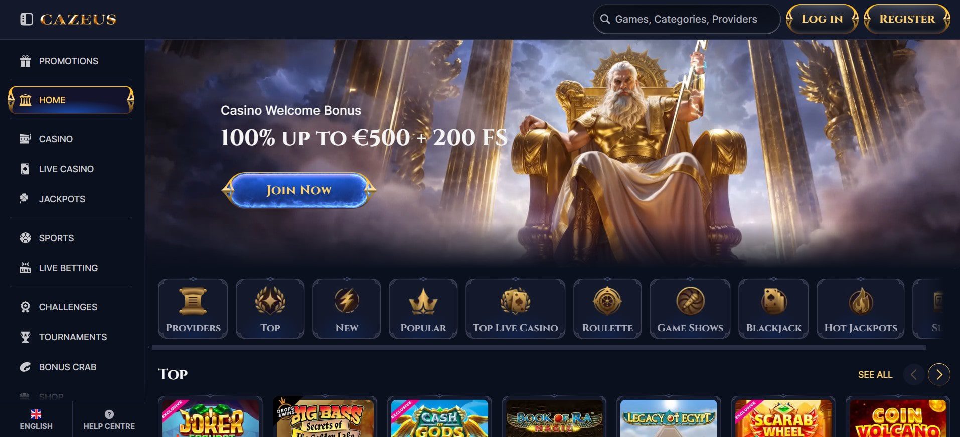 Legiano Casino Bonus